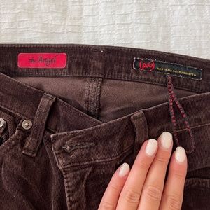 Vintage AG - Low Rise Brown Cord Pants - Boot Cut